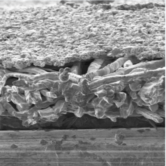 Titanium Fiber Felt with Microporous Layer, 0.4mm