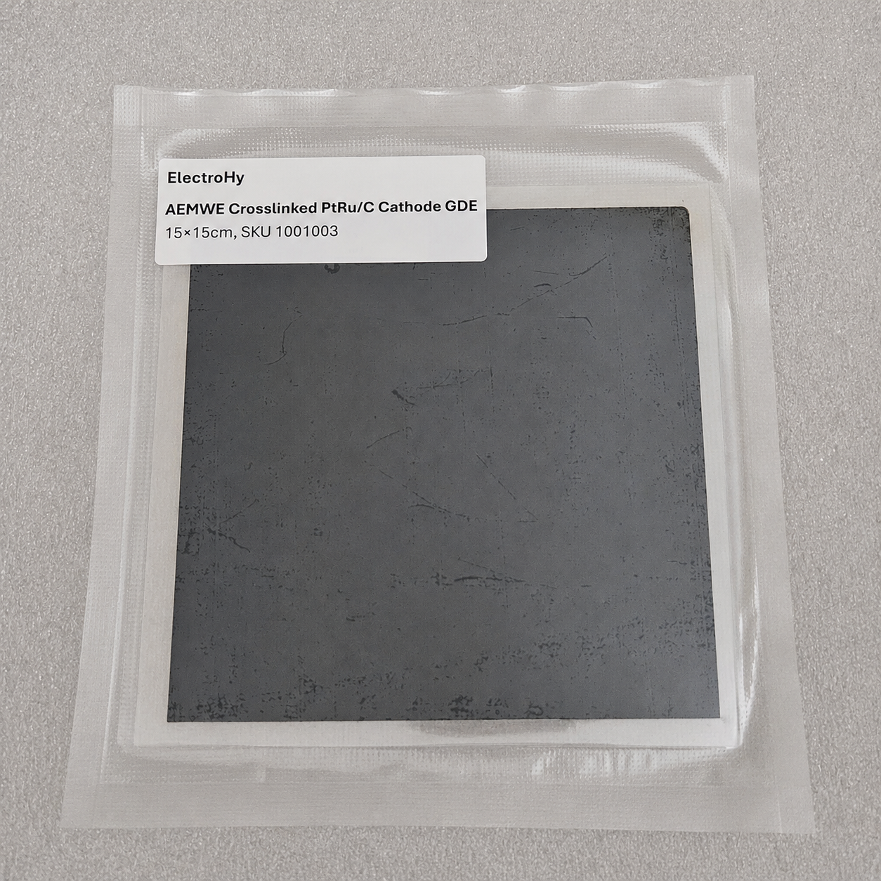 AEMWE Crosslinked PtRu/C Cathode GDE