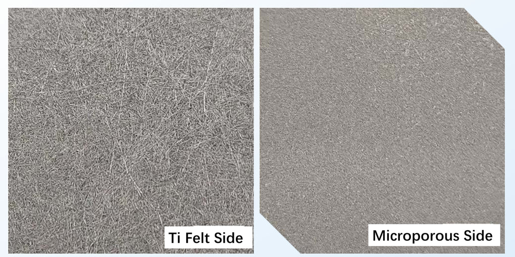 Titanium Fiber Felt with Microporous Layer, 0.4mm